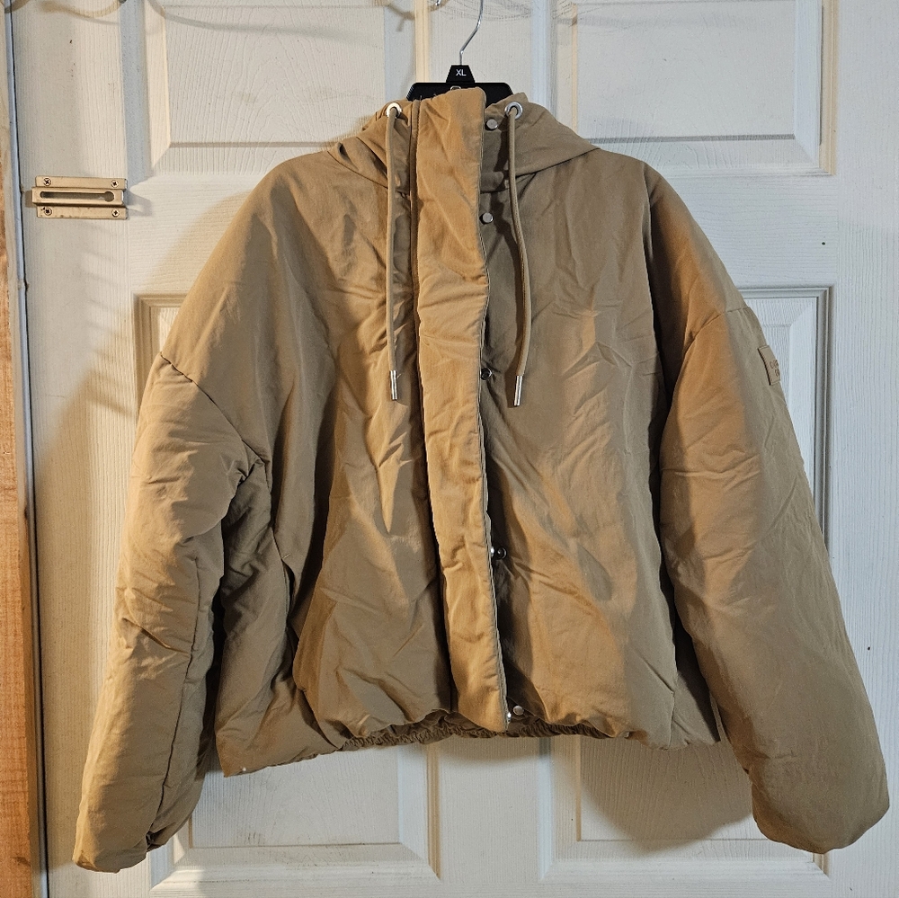 CALIA Women's Nonbaffled Hooded Jacket: TAN BROWN: NEW WITH TAGS: SIZE XS - Picture 2 of 6